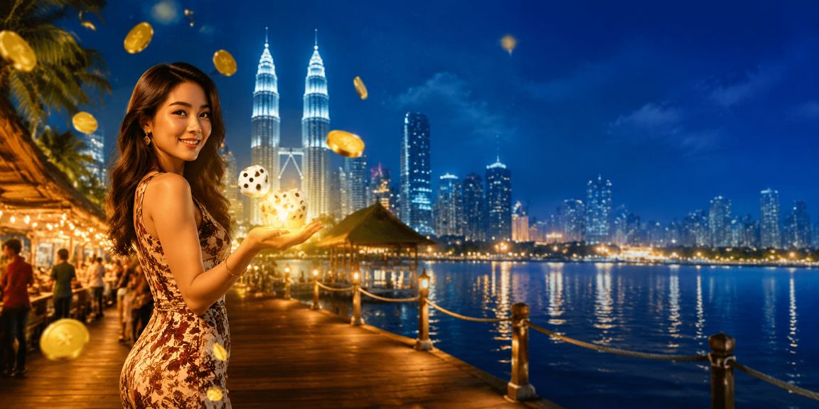 Pemain kasino di Kuala Lumpur bermain permainan kad dan dadu